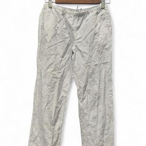 SURF STYLE Blue and white stripe pants Size XL (xl2) 13" flat w X 33" L